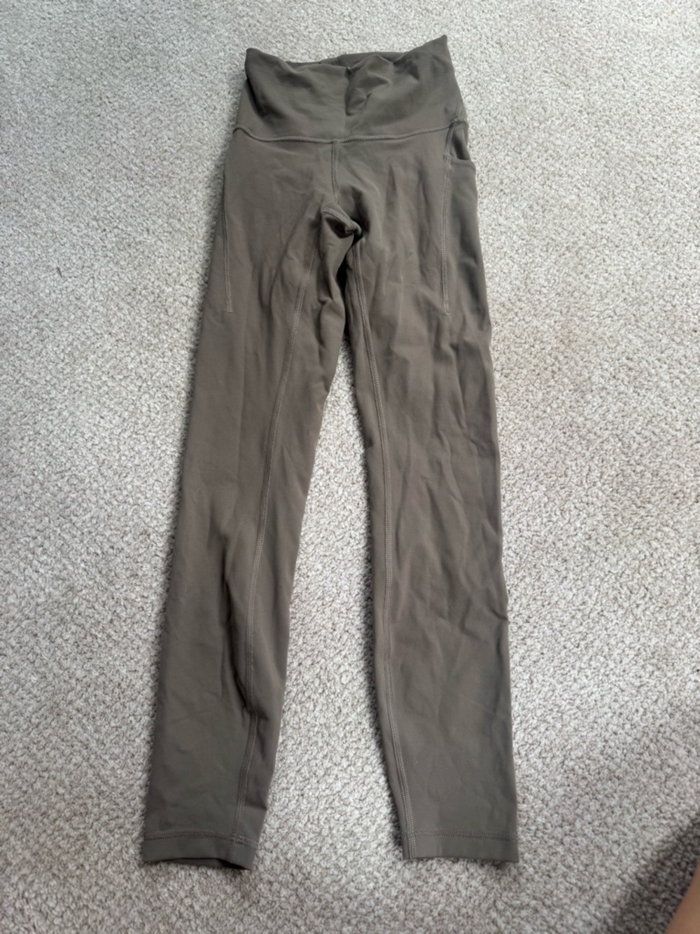 lululemon athletica Olive Green High-Rise Leggings